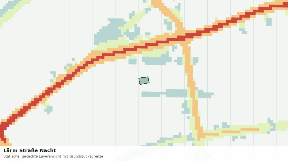 Statische Kartenansicht: Lärm Straße Nacht