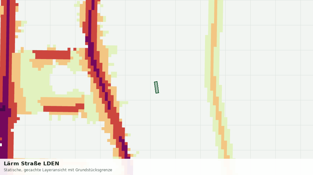 Statische Kartenansicht: Lärm Straße LDEN