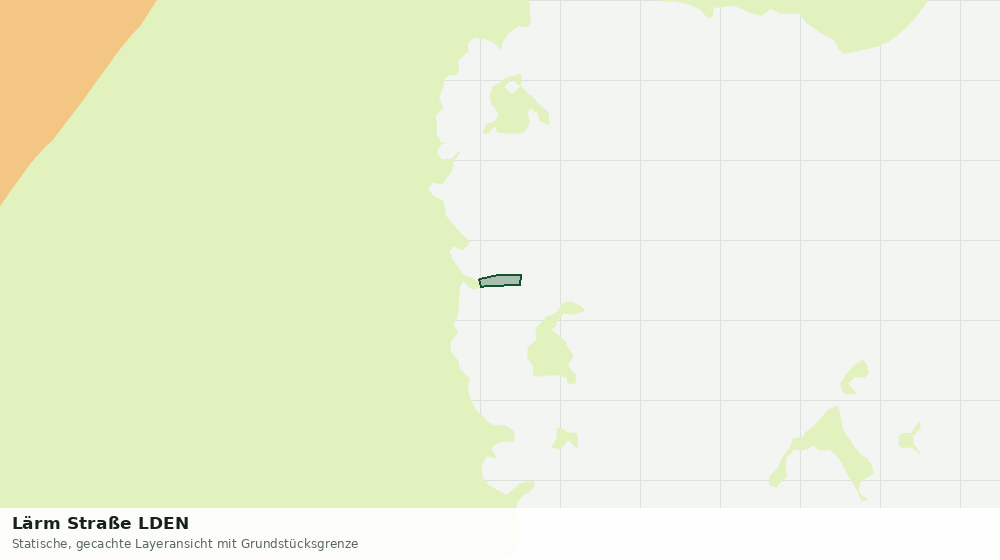 Statische Kartenansicht: Lärm Straße LDEN