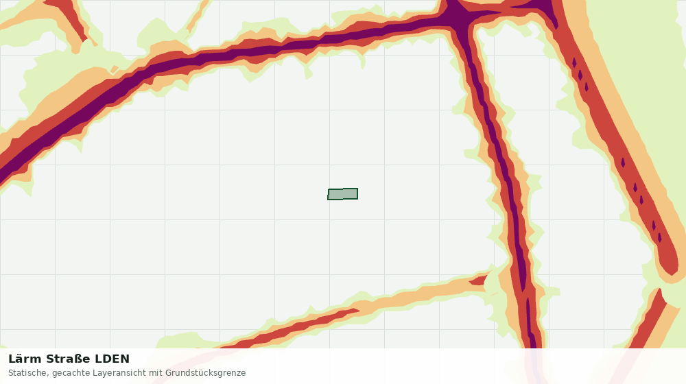 Statische Kartenansicht: Lärm Straße LDEN