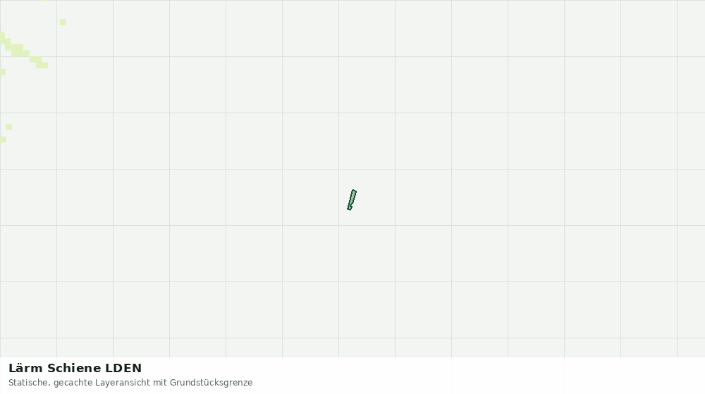 Statische Kartenansicht: Lärm Schiene LDEN