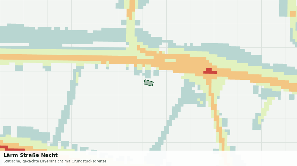 Statische Kartenansicht: Lärm Straße Nacht