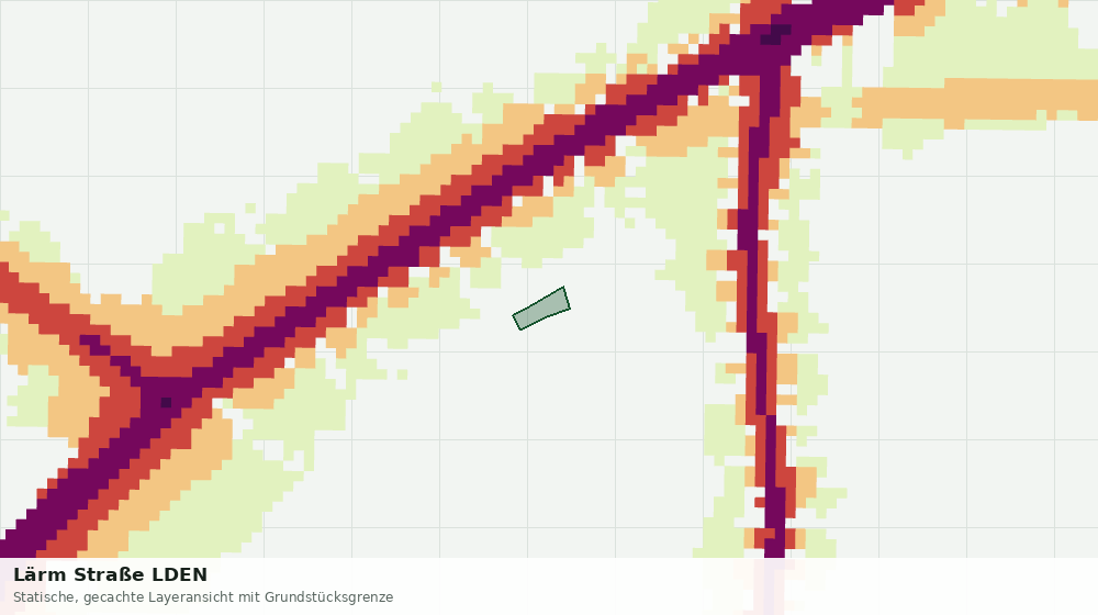Statische Kartenansicht: Lärm Straße LDEN