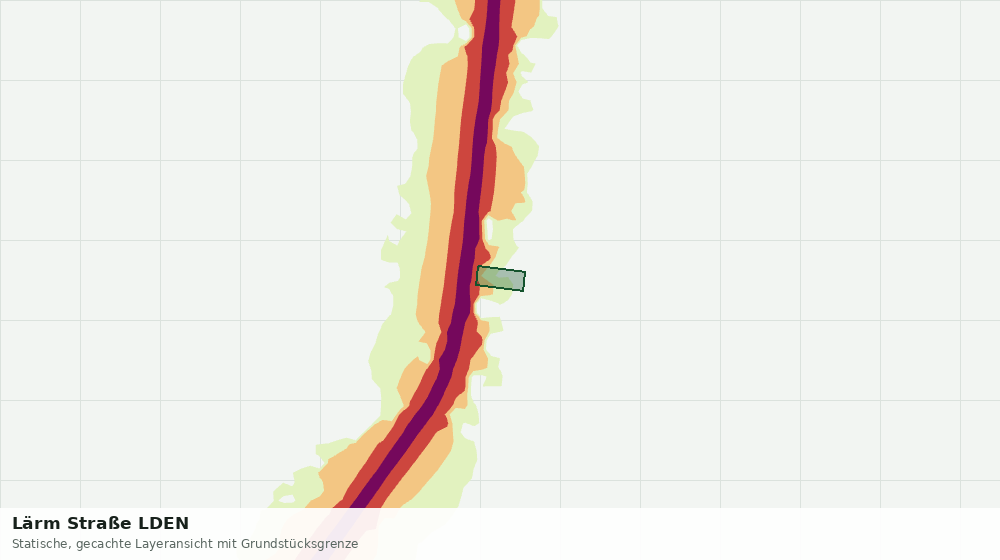Statische Kartenansicht: Lärm Straße LDEN