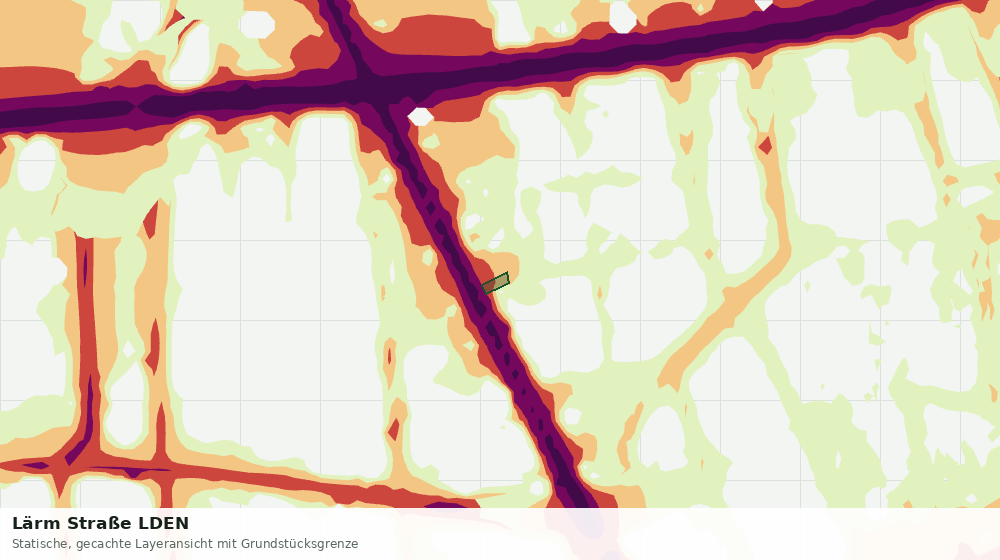 Statische Kartenansicht: Lärm Straße LDEN