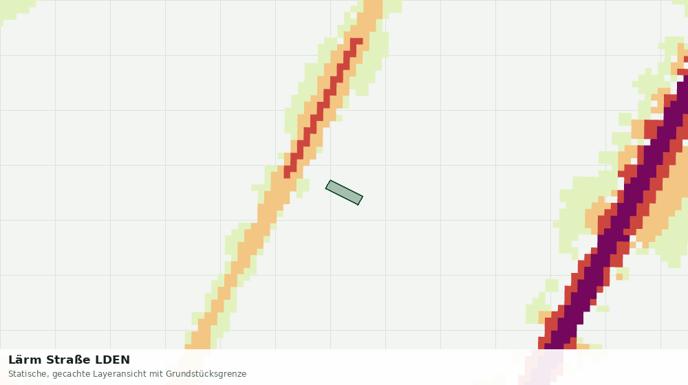 Statische Kartenansicht: Lärm Straße LDEN