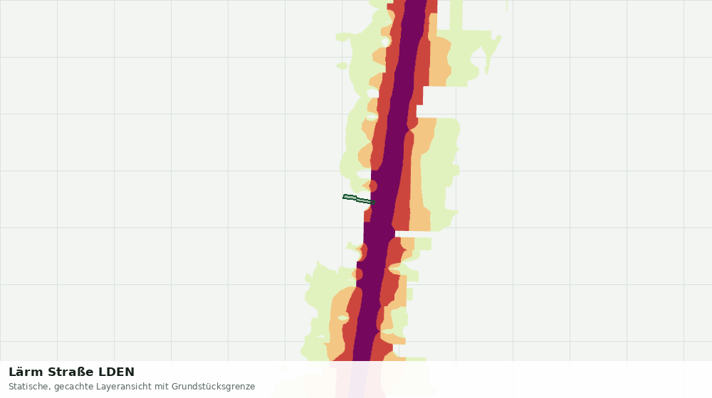Statische Kartenansicht: Lärm Straße LDEN