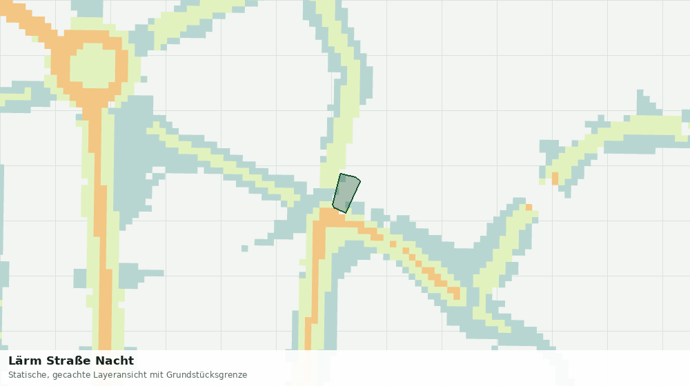 Statische Kartenansicht: Lärm Straße Nacht