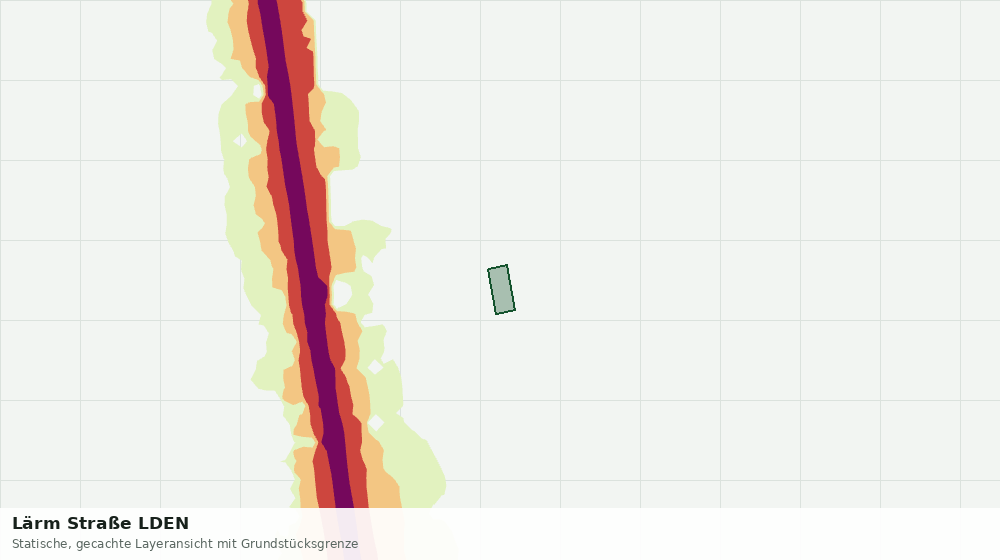 Statische Kartenansicht: Lärm Straße LDEN