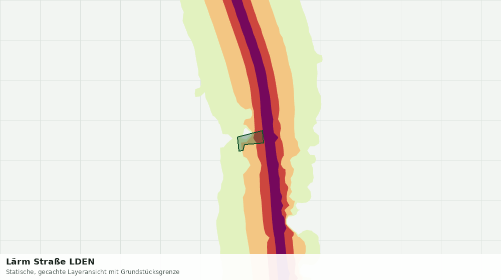 Statische Kartenansicht: Lärm Straße LDEN