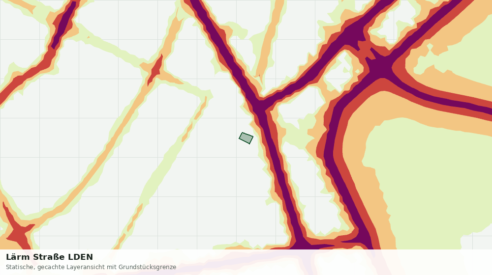 Statische Kartenansicht: Lärm Straße LDEN