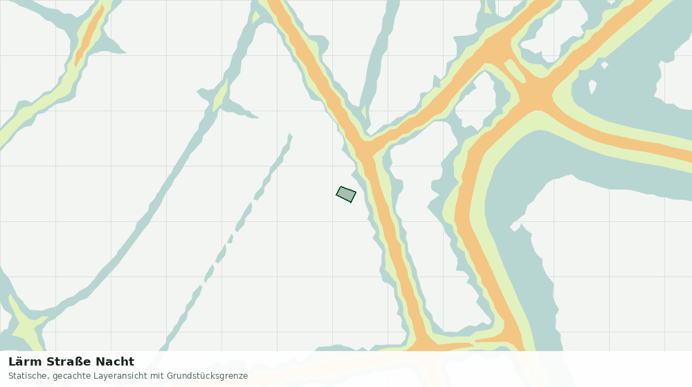 Statische Kartenansicht: Lärm Straße Nacht