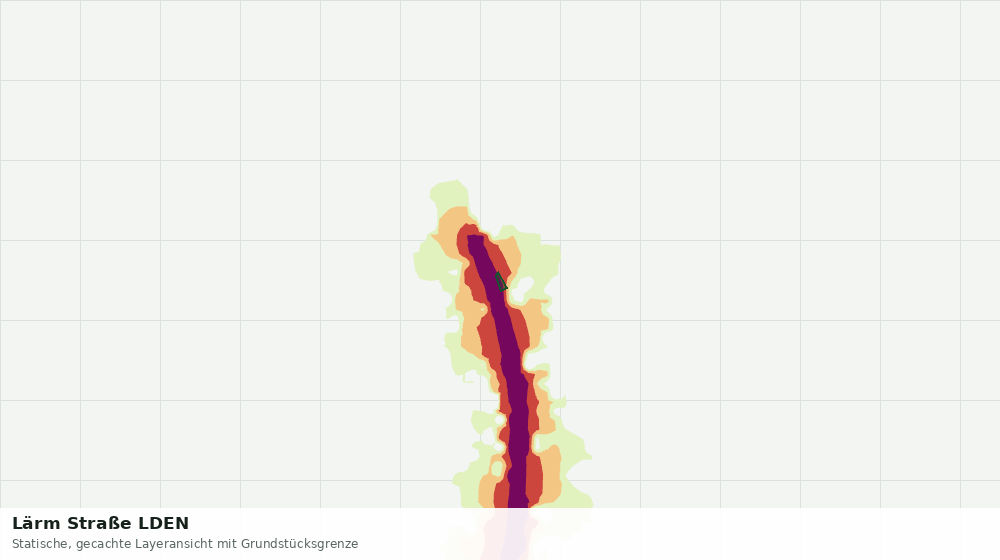 Statische Kartenansicht: Lärm Straße LDEN