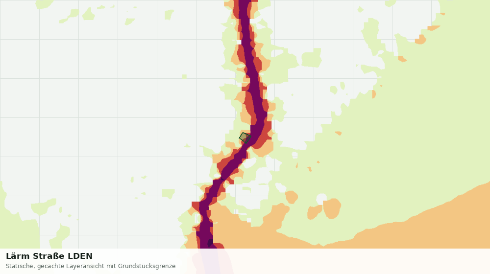 Statische Kartenansicht: Lärm Straße LDEN