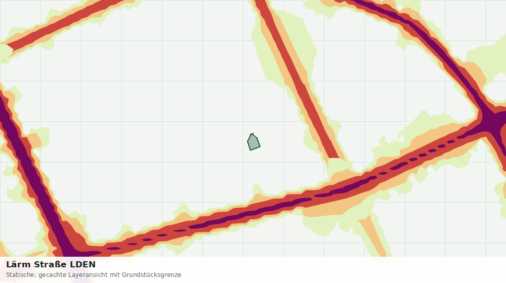 Statische Kartenansicht: Lärm Straße LDEN