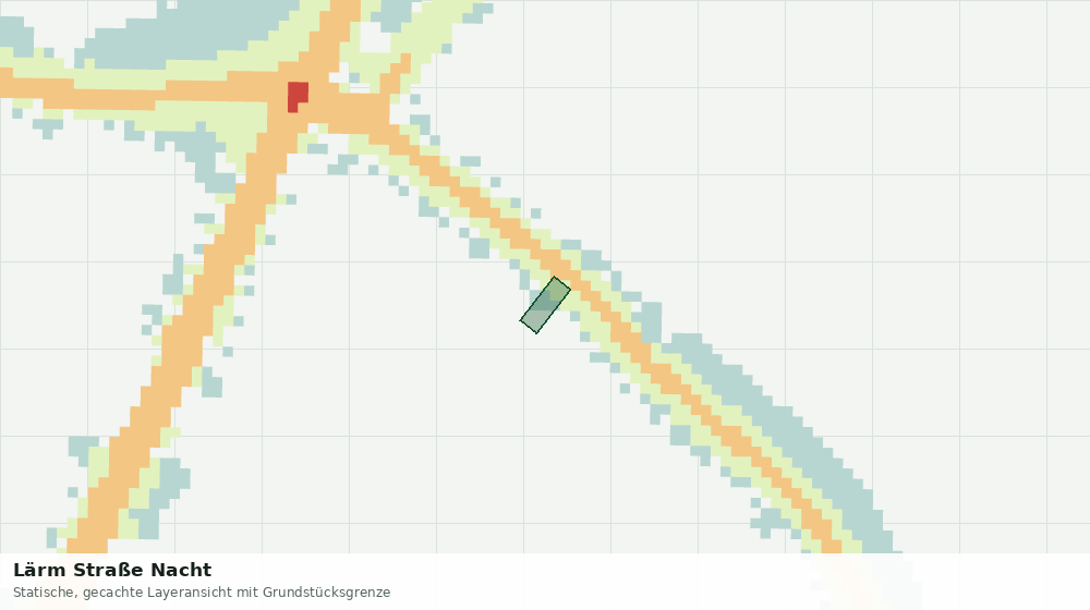 Statische Kartenansicht: Lärm Straße Nacht