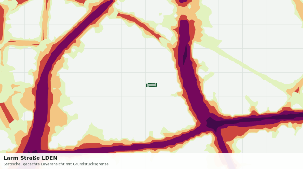 Statische Kartenansicht: Lärm Straße LDEN
