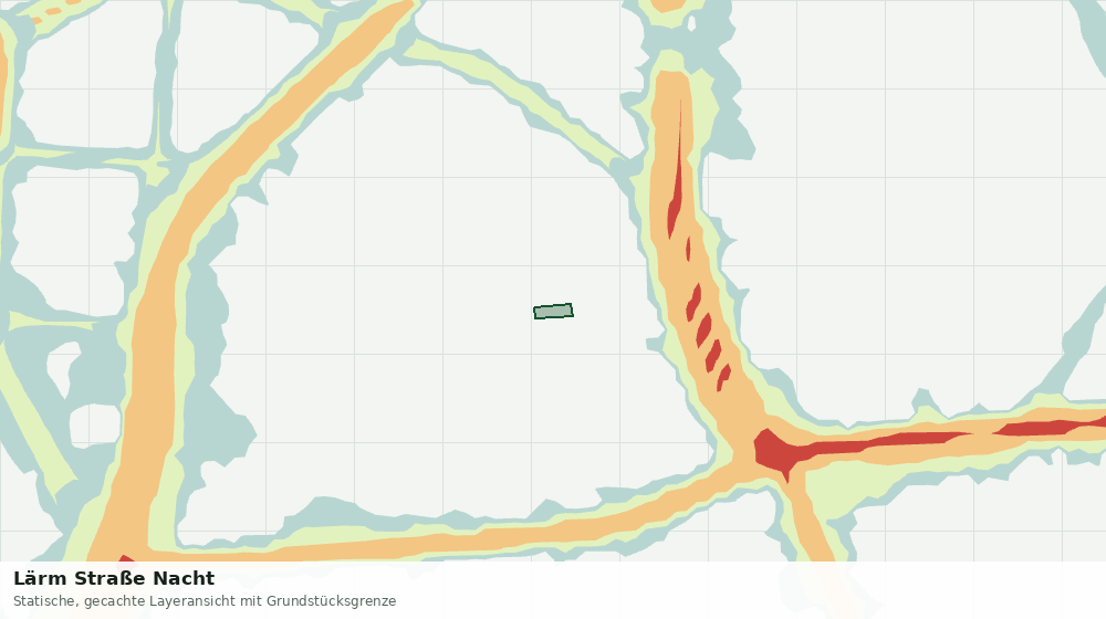 Statische Kartenansicht: Lärm Straße Nacht