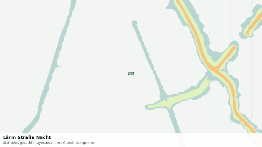 Statische Kartenansicht: Lärm Straße Nacht