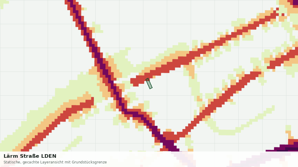 Statische Kartenansicht: Lärm Straße LDEN