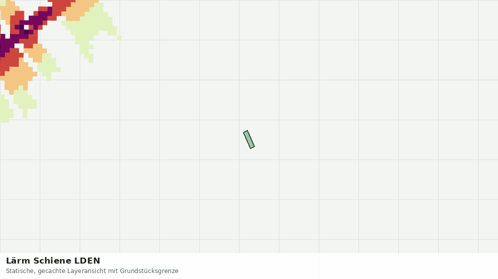 Statische Kartenansicht: Lärm Schiene LDEN