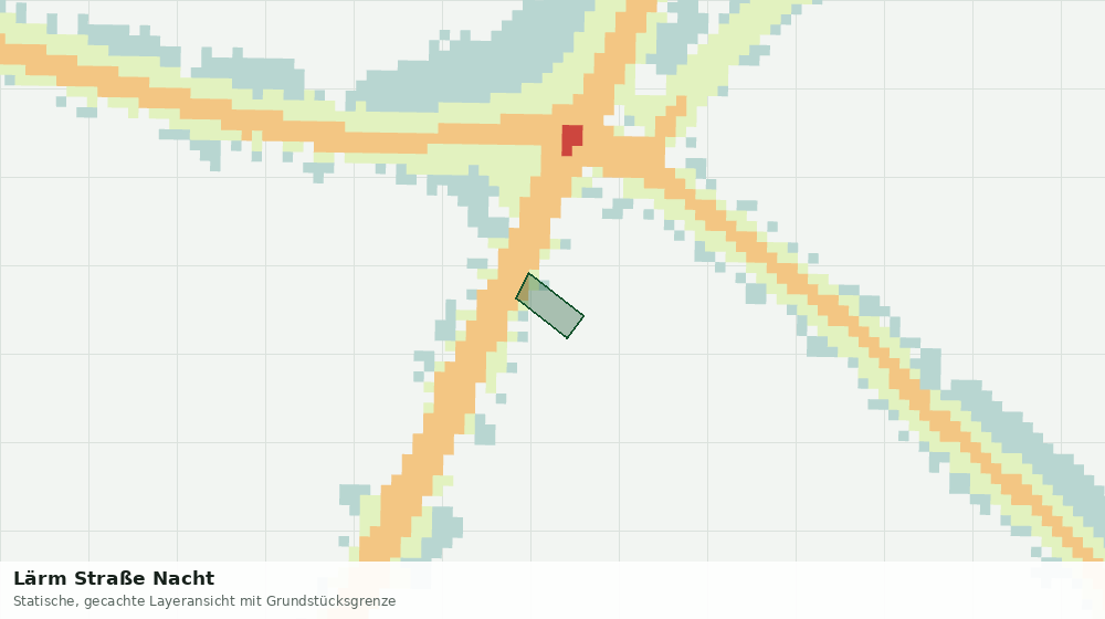 Statische Kartenansicht: Lärm Straße Nacht