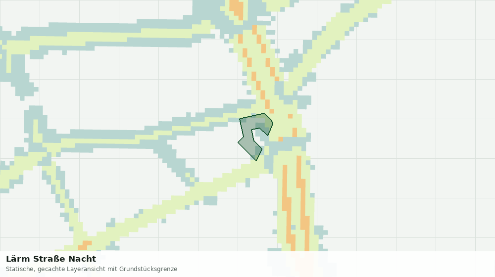 Statische Kartenansicht: Lärm Straße Nacht