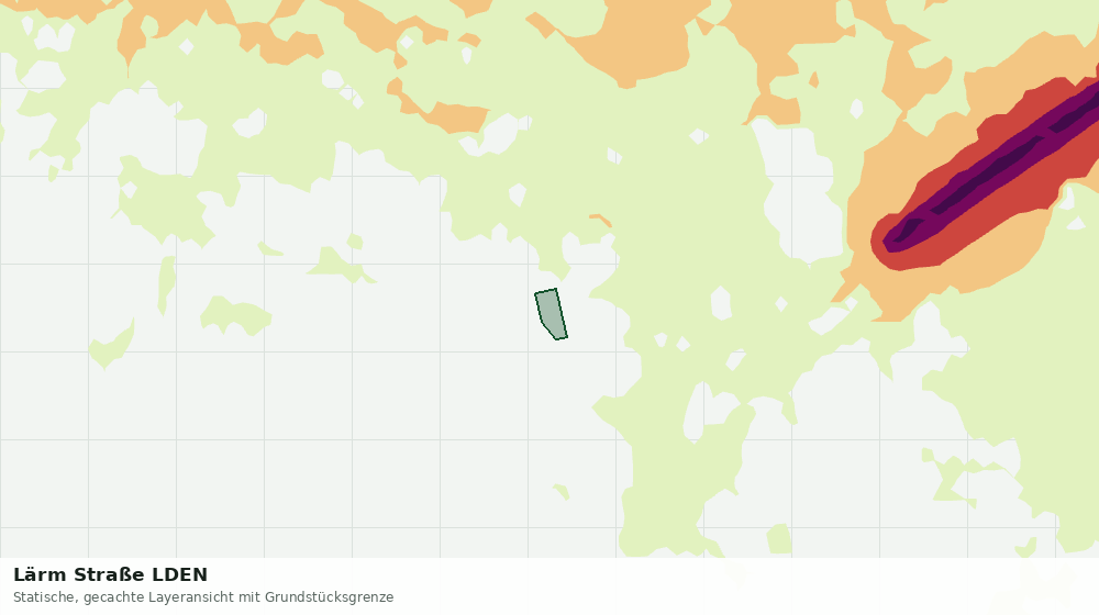 Statische Kartenansicht: Lärm Straße LDEN