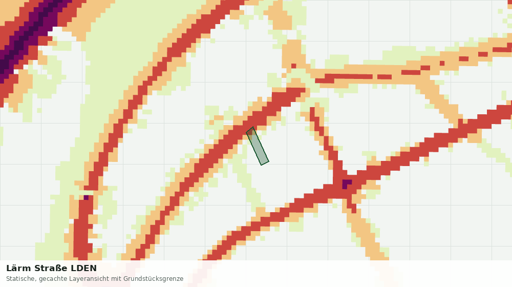 Statische Kartenansicht: Lärm Straße LDEN
