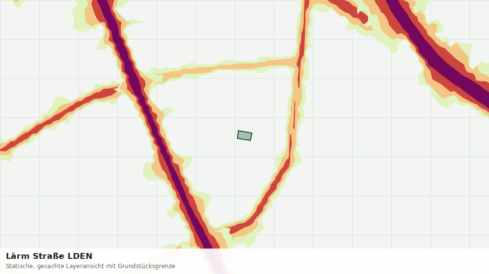 Statische Kartenansicht: Lärm Straße LDEN