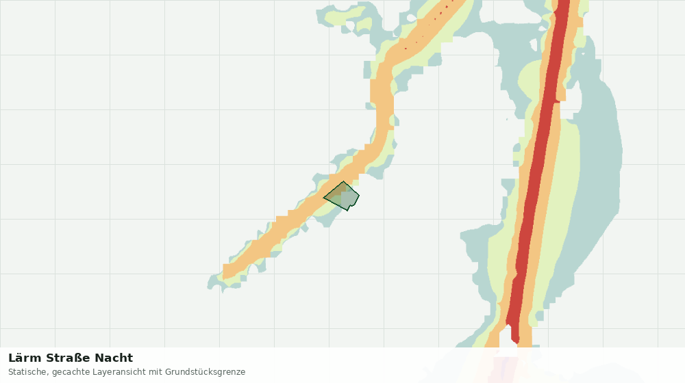 Statische Kartenansicht: Lärm Straße Nacht