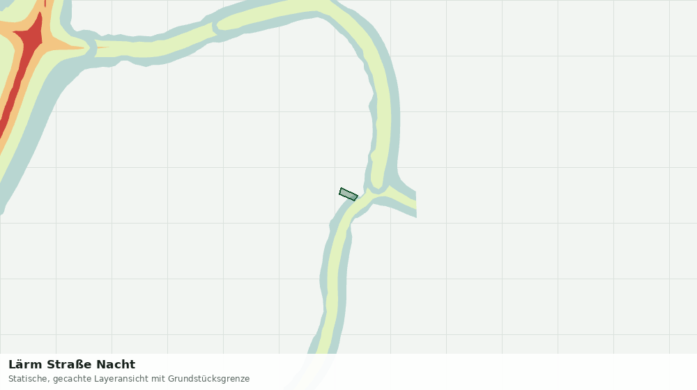 Statische Kartenansicht: Lärm Straße Nacht