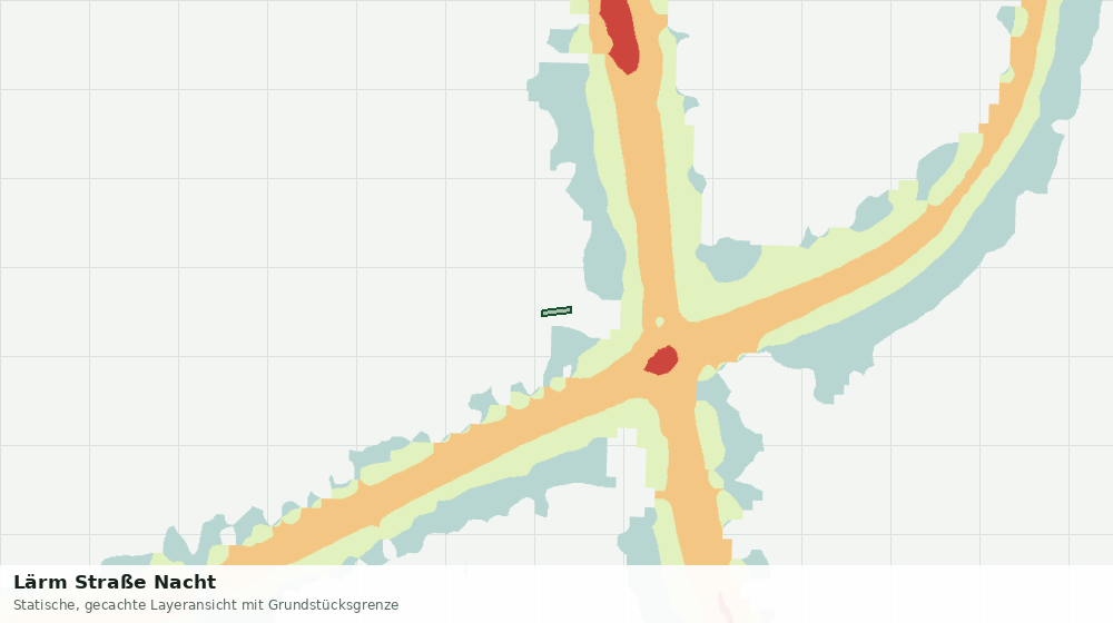 Statische Kartenansicht: Lärm Straße Nacht