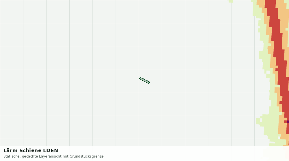 Statische Kartenansicht: Lärm Schiene LDEN