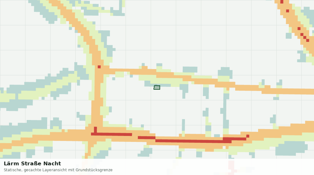Statische Kartenansicht: Lärm Straße Nacht
