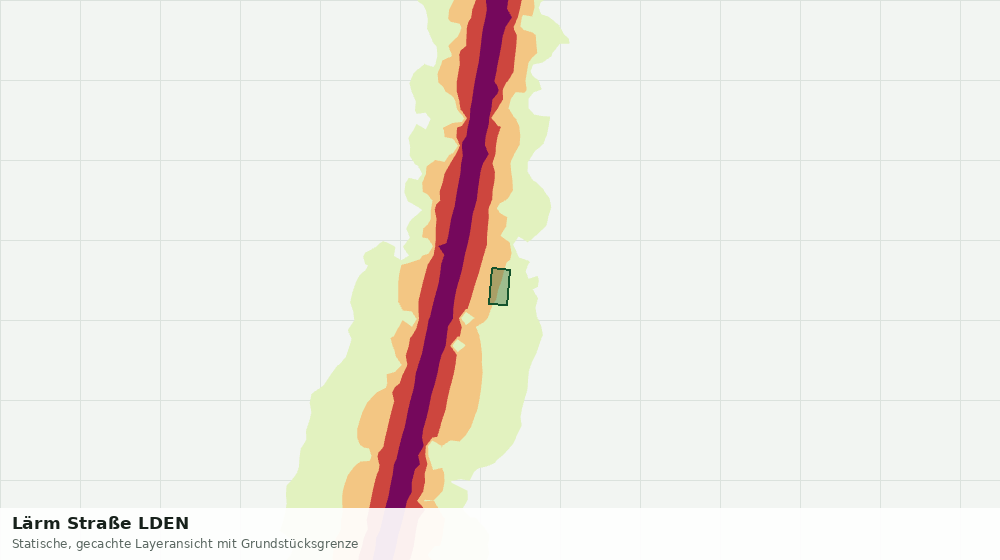 Statische Kartenansicht: Lärm Straße LDEN