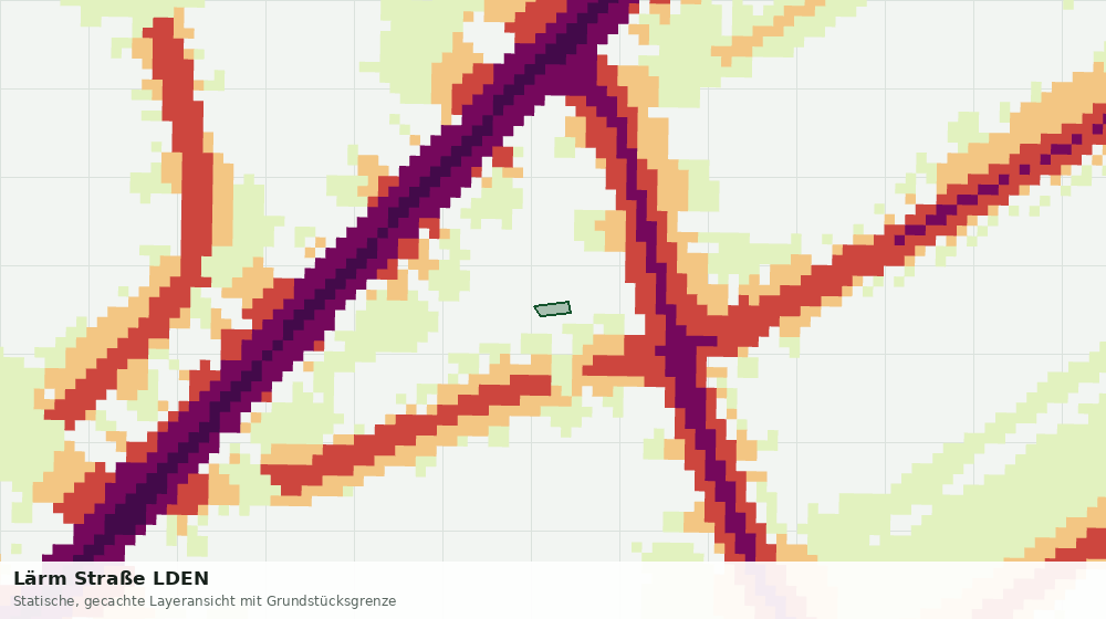 Statische Kartenansicht: Lärm Straße LDEN