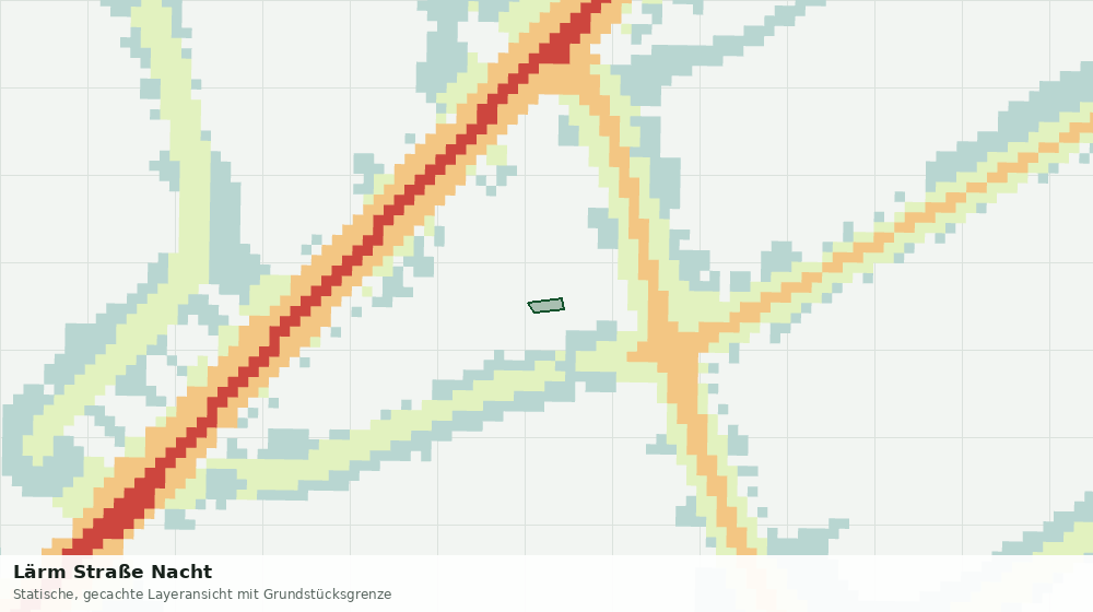 Statische Kartenansicht: Lärm Straße Nacht