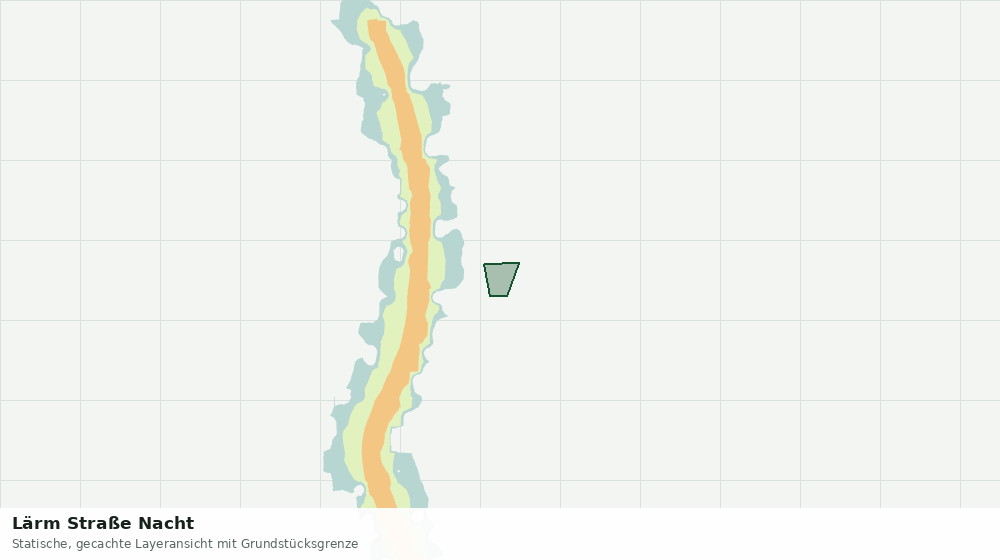 Statische Kartenansicht: Lärm Straße Nacht