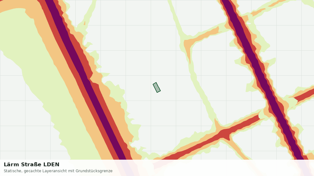 Statische Kartenansicht: Lärm Straße LDEN