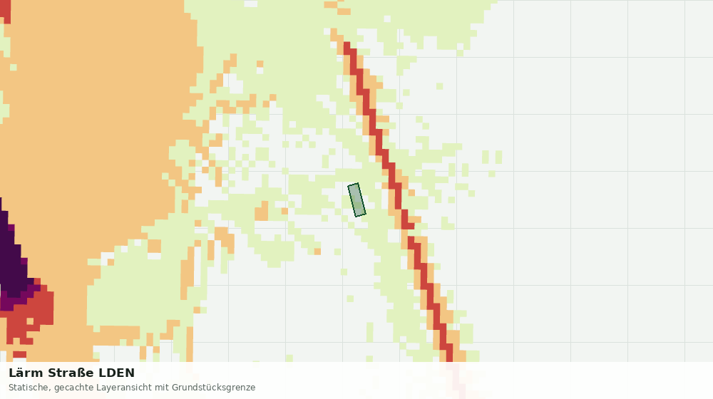 Statische Kartenansicht: Lärm Straße LDEN
