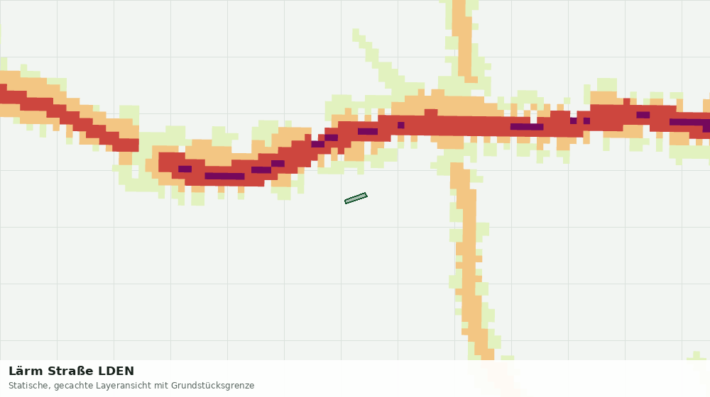 Statische Kartenansicht: Lärm Straße LDEN