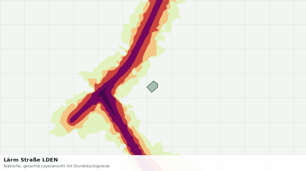 Statische Kartenansicht: Lärm Straße LDEN