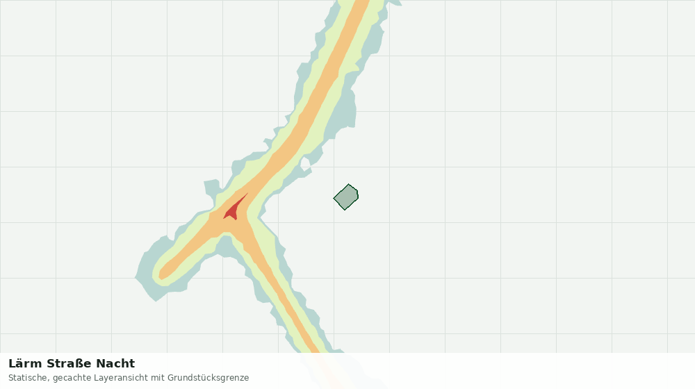 Statische Kartenansicht: Lärm Straße Nacht