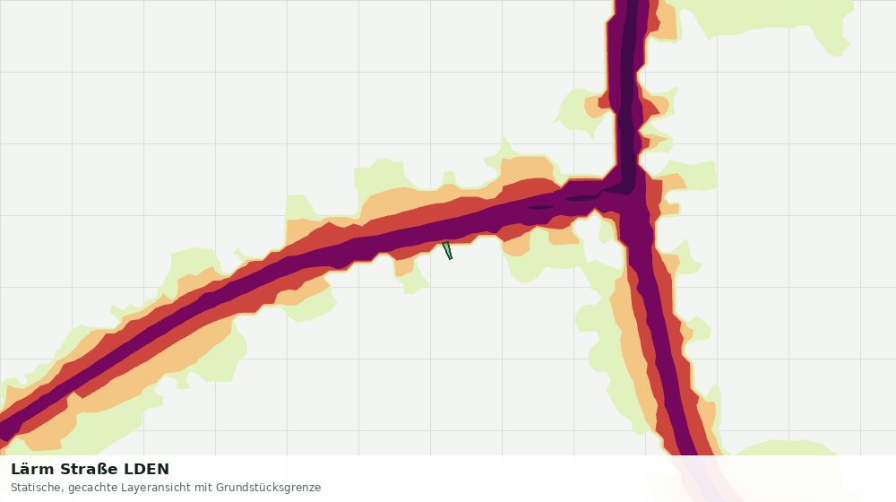 Statische Kartenansicht: Lärm Straße LDEN
