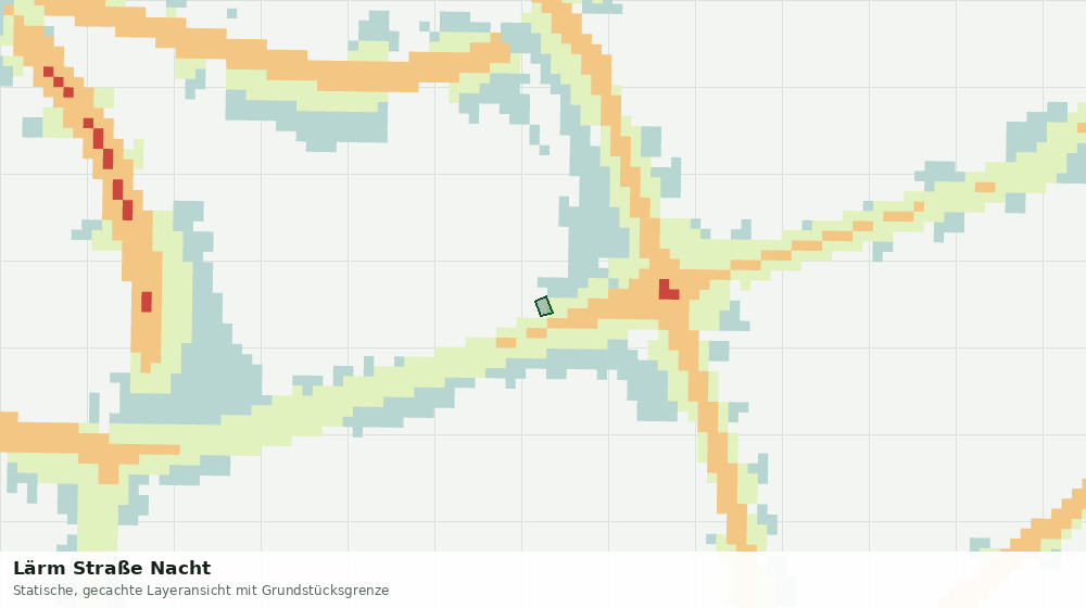 Statische Kartenansicht: Lärm Straße Nacht