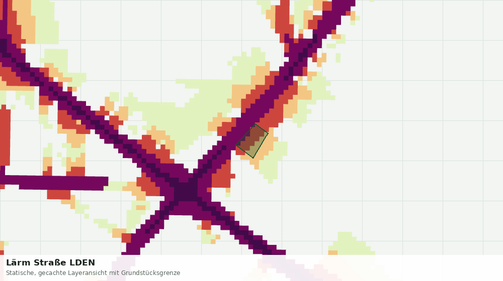 Statische Kartenansicht: Lärm Straße LDEN