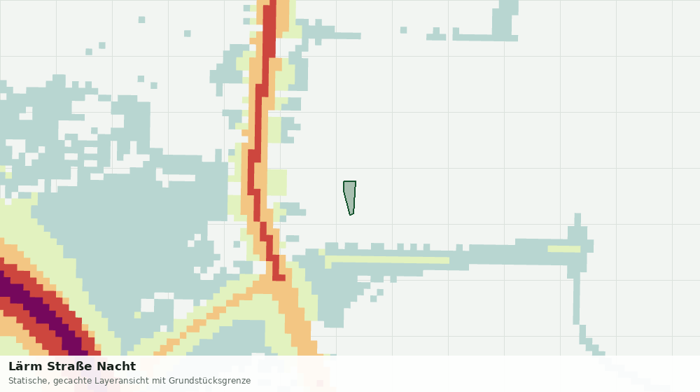Statische Kartenansicht: Lärm Straße Nacht