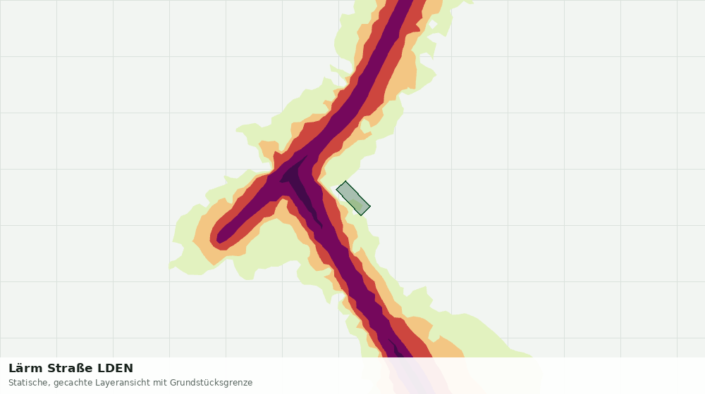 Statische Kartenansicht: Lärm Straße LDEN