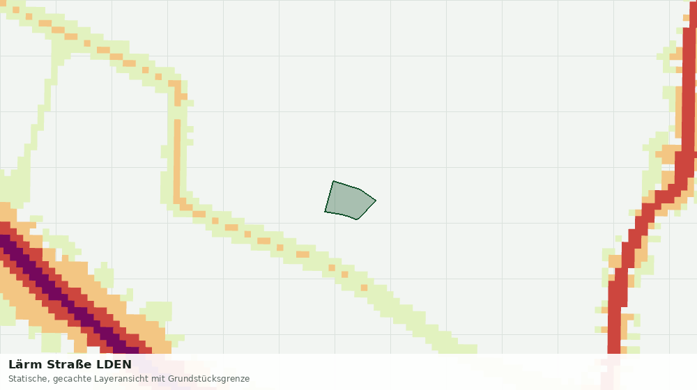 Statische Kartenansicht: Lärm Straße LDEN